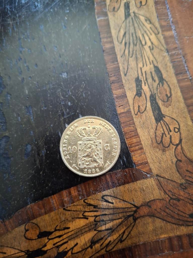 Replica goud kleurige 10 gulden, Ophalen, Goud