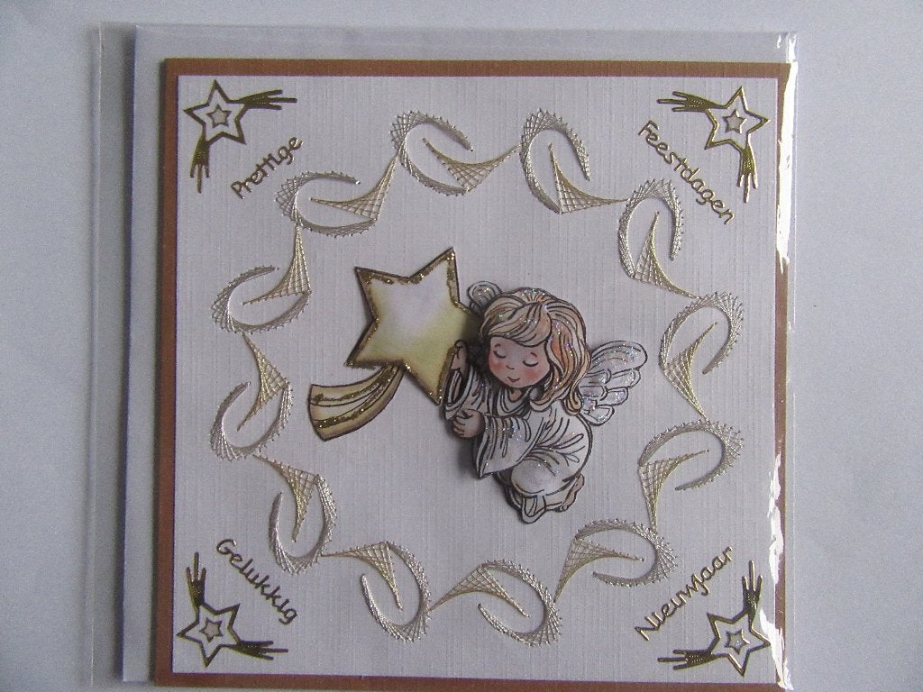 GEBORDUURD kerst,,,kaartje  2147, Ophalen of Verzenden, Nieuw, Kerst