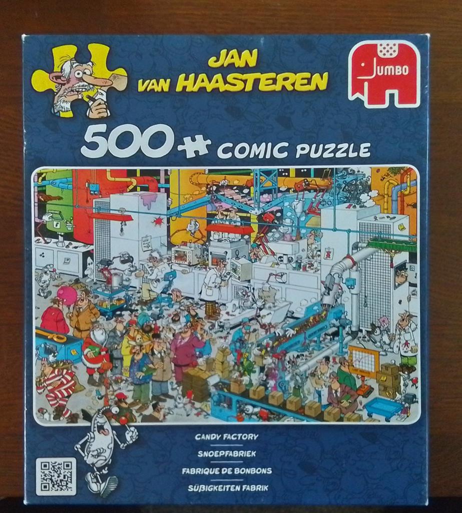 Jan van Haasteren: De snoepfabriek  500 stukjes, Ophalen of Verzenden, 500 t/m 1500 stukjes, Zo goed als nieuw
