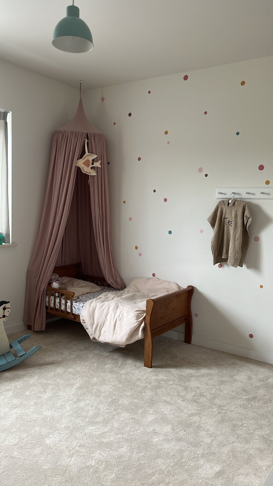 Woodies Noble Vintage peuterbed 70x140 incl matras, Ophalen, Gebruikt, 70 tot 85 cm, 140 tot 160 cm