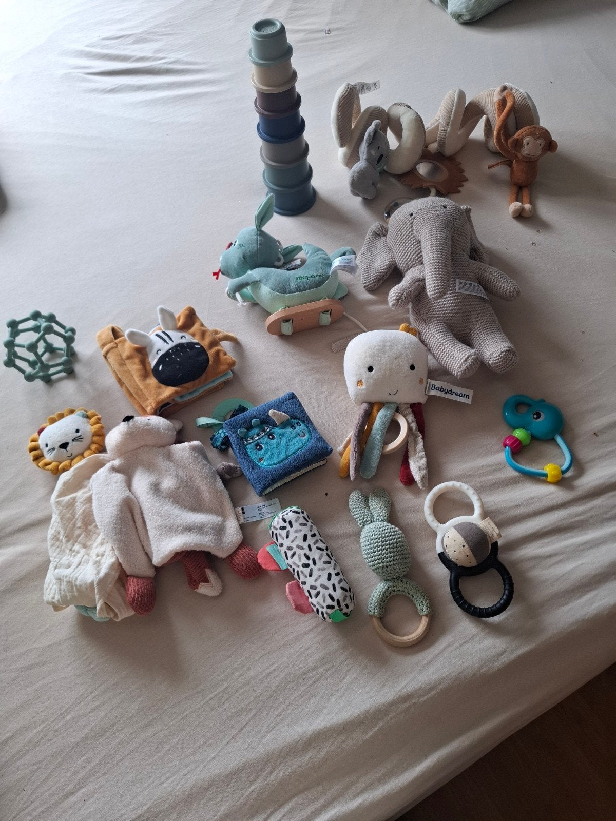 Grote Baby Speelgoed Set: Mushi, Boxspiraal, Knuffels & Meer, Ophalen of Verzenden, Zo goed als nieuw, Overige typen