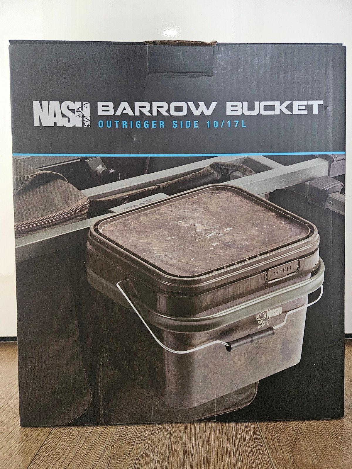3x Nash Barrow Bucket Outrigger Side 10/17 Liter Gloednieuw, Ophalen of Verzenden, Nieuw