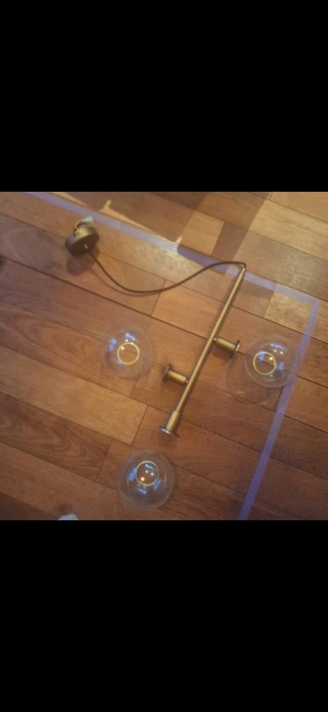 Hanglamp Lucas Karwei - Zo goed als nieuw, Huis en Inrichting, 50 tot 75 cm, Ophalen of Verzenden, Zo goed als nieuw, Glas