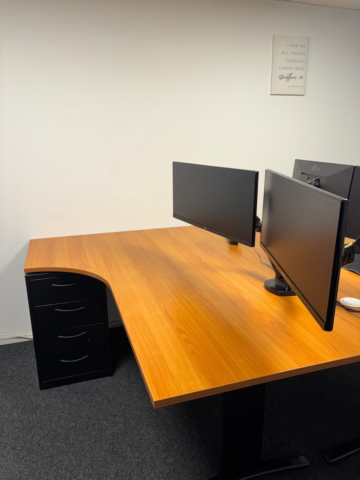 Groot bureau, Huis en Inrichting, Bureaus, Ophalen, Gebruikt, 120 cm, Hout
