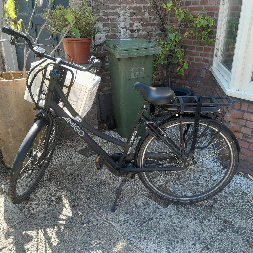 Opknapper Amigo E-Lagos T2 transportfiets, Gebruikt, 47 tot 51 cm, 50 km per accu of meer, Ophalen