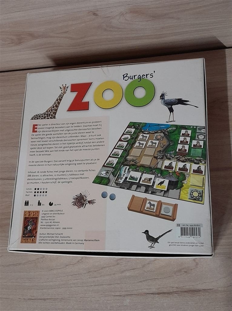 Burgers zoo - 999 games - s5396, Verzenden, Zo goed als nieuw