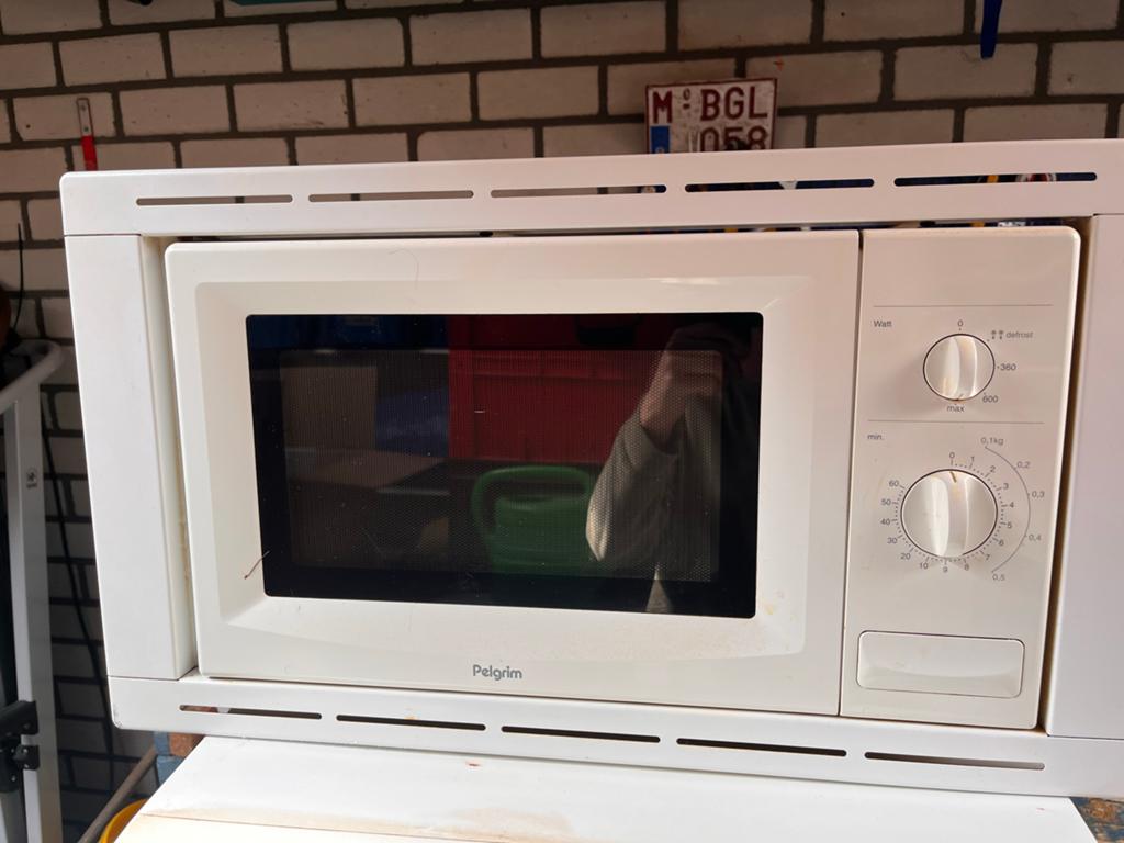 Pelgrim Inbouw Magnetron - Ook vrijstaand te gebruiken, Ophalen, 60 cm of meer, Inbouw, Magnetron