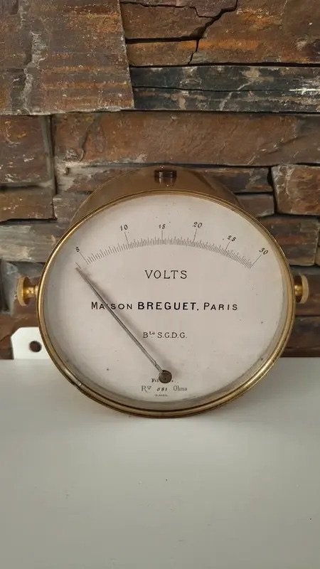 Antieke Breguet voltmeter (1882), Ophalen of Verzenden