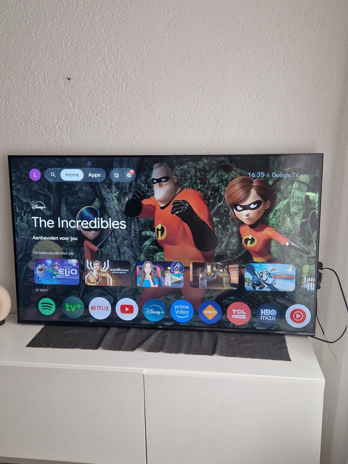 TCL SMART GOOGLE TV 55 INCH 4K UHD WIFI APPS BLUETOOTH, Audio, Tv en Foto, Televisies, Overige merken, 50 Hz, Ophalen of Verzenden
