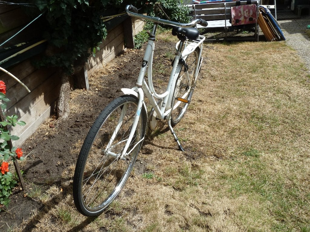 Batavus schoolfiets, type omafiets, wit., Ophalen, Terugtraprem, 47 tot 50 cm, Batavus