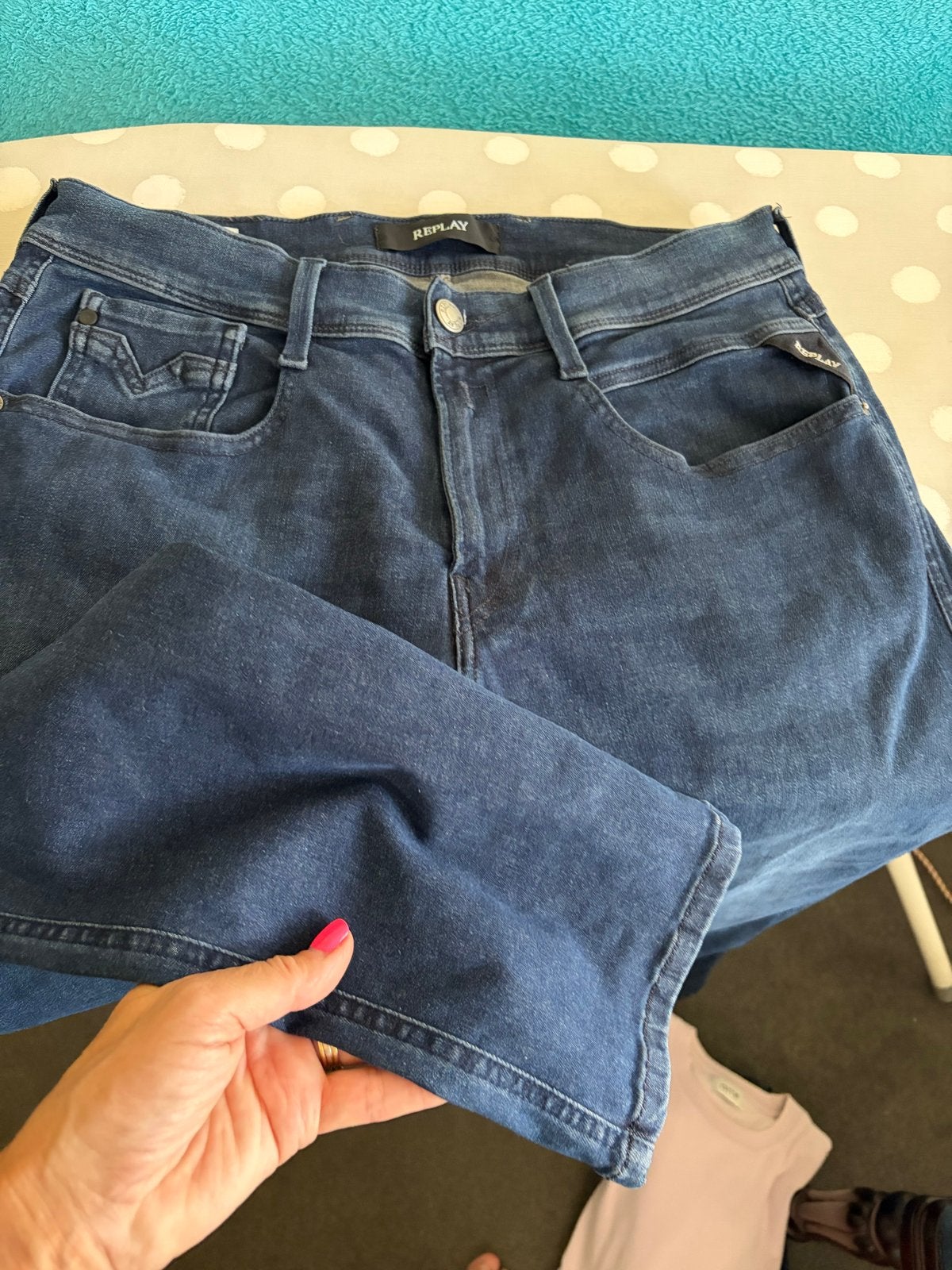 Replay heren jeans - Slim Fit - Maat W33, Kleding | Heren, Ophalen of Verzenden, Zo goed als nieuw, Blauw, W33 - W34 (confectie 48/50)