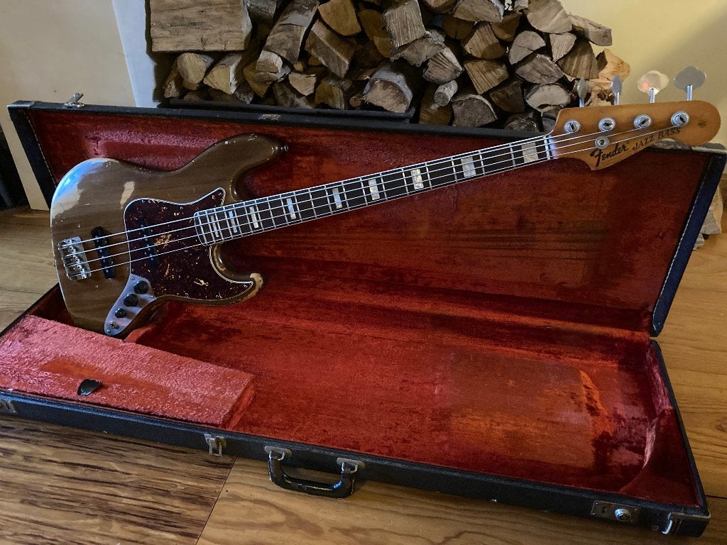 Fender Jazz 1974, Muziek en Instrumenten, Ophalen of Verzenden, Gebruikt, Elektrisch