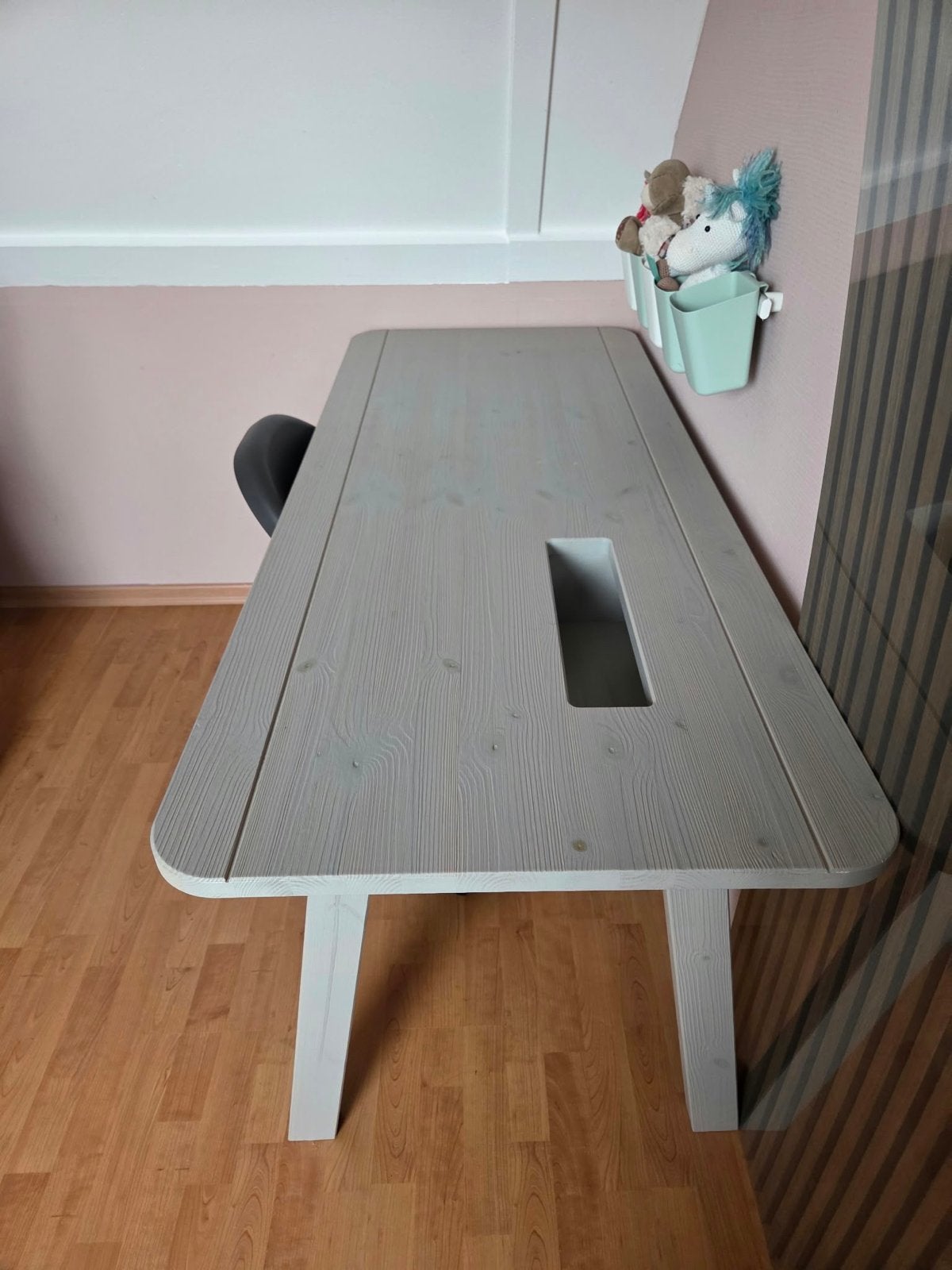 IKEA Bureau met stoel - 160x65x75 cm, 160 cm, Gebruikt, Schoolbureau, IKEA