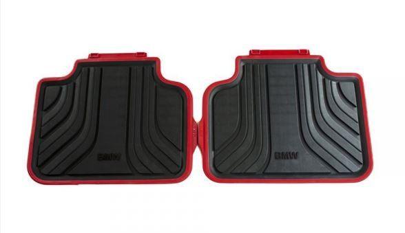 Winter Automatten set 2-delig achterzijde rood / zwart BMW 2, Auto-onderdelen, Interieur en Bekleding, -, -, Nieuw, Ophalen of Verzenden