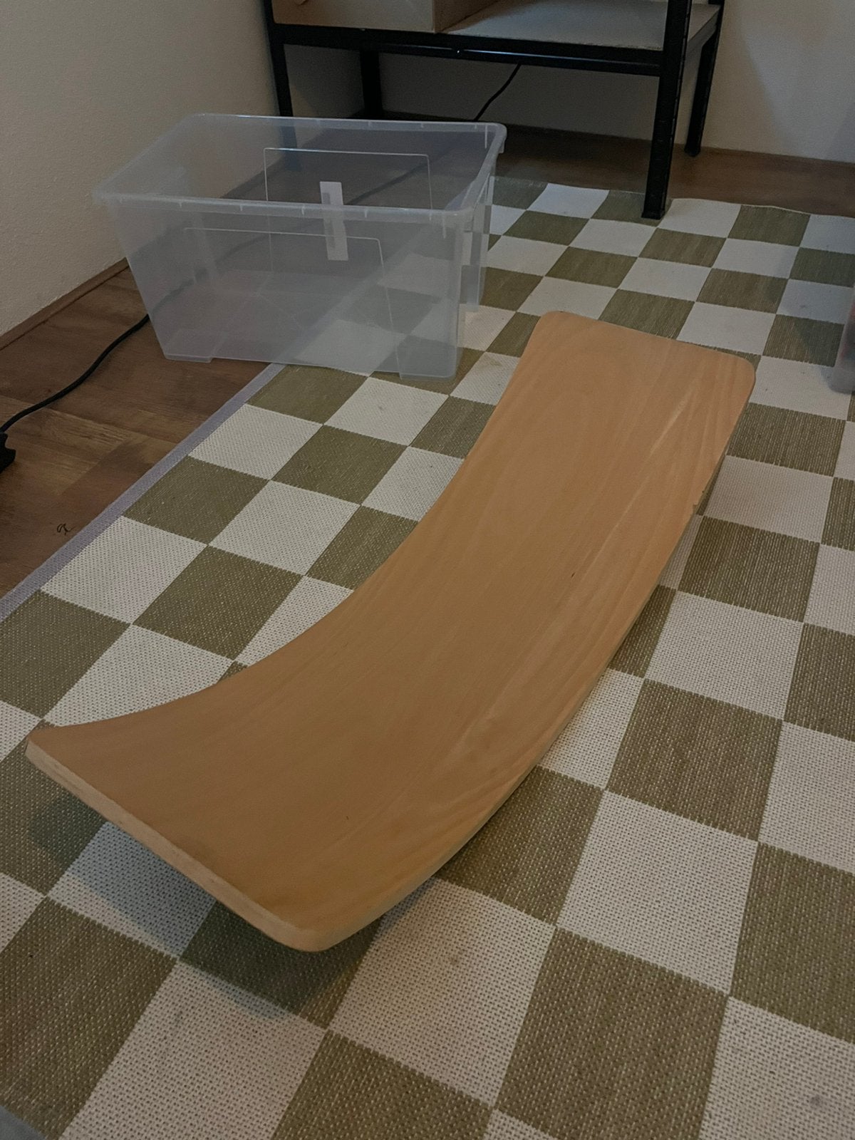 Houten balance board Jindl, Ophalen, Gebruikt, Rij- of Hobbelspeelgoed