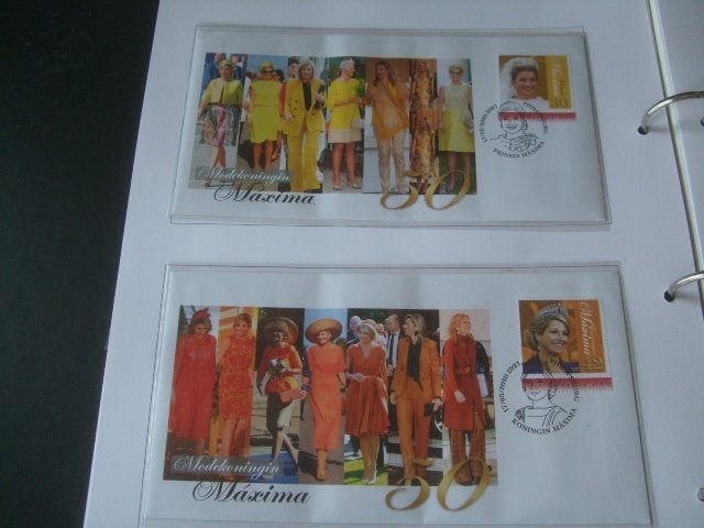 Koning Maxima 8 leuke enveloppen, Postzegels en Munten, Verzenden, Na 1940