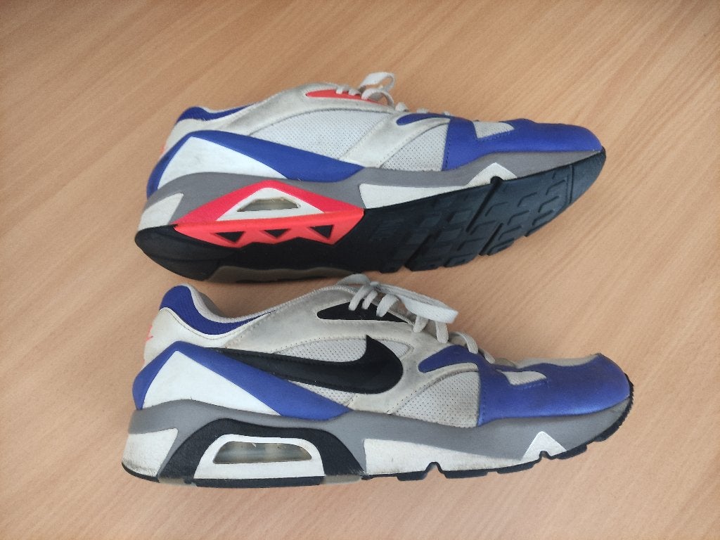 Nike Air Structure Triax 91 Violet White Maat 45, Wit, Nike, Ophalen of Verzenden, Sneakers of Gympen
