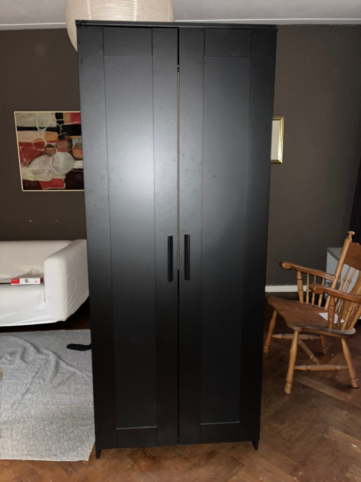 Kledingkast zwart Ikea Brimnes, Ophalen, Gebruikt, 50 tot 100 cm, Modern