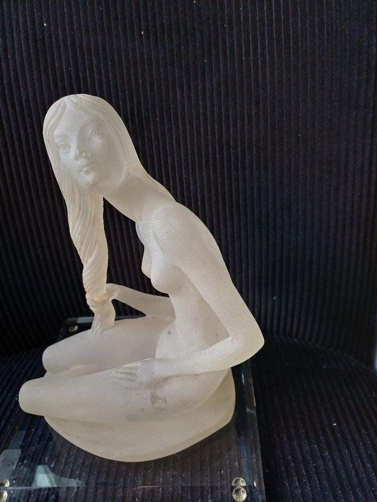 Vintage Kunsthars / Lucite Sculptuur van CRYSTALITE, Ophalen of Verzenden