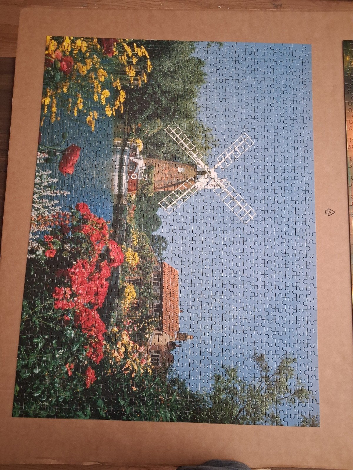 Puzzel molen te koop!, Ophalen of Verzenden, 500 t/m 1500 stukjes, Gebruikt, Legpuzzel