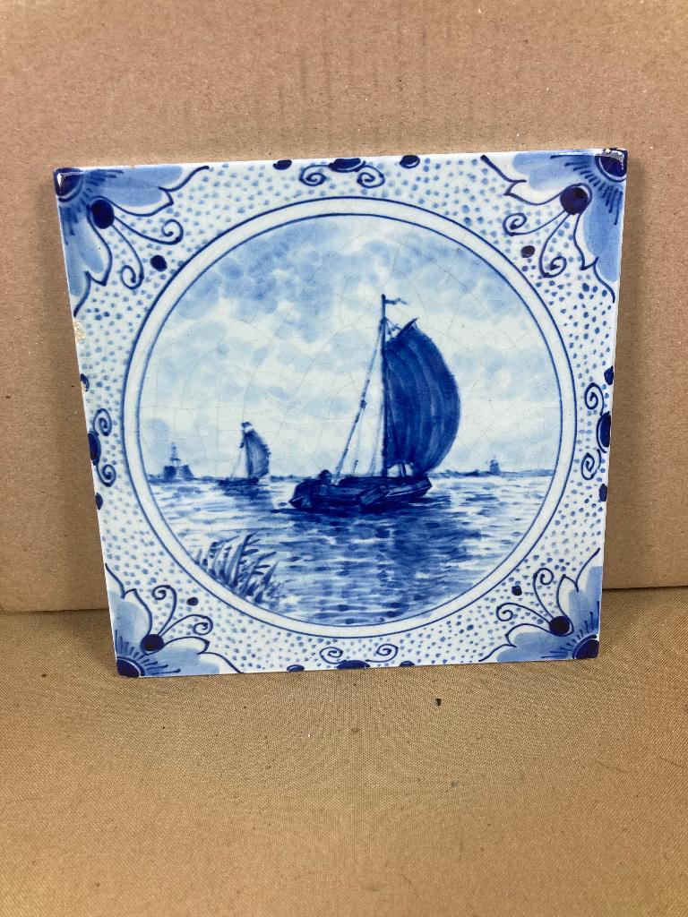 Porceleyne Fles Delfts blauwe tegel, Antiek en Kunst, Ophalen of Verzenden