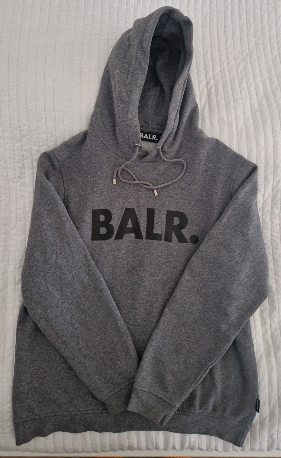 Balr. hoodie maat m 38 grijs antraciet merk truien balr trui, Maat 38/40 (M), Verzenden, Zo goed als nieuw, Grijs