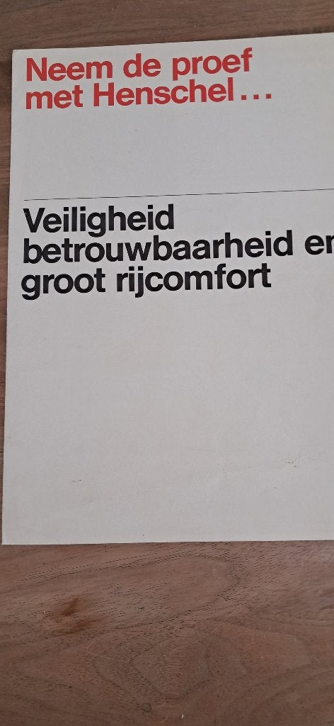 Brochure MAN en  Hanomag Henschel 1969/70, Ophalen of Verzenden, Zo goed als nieuw, Overige merken