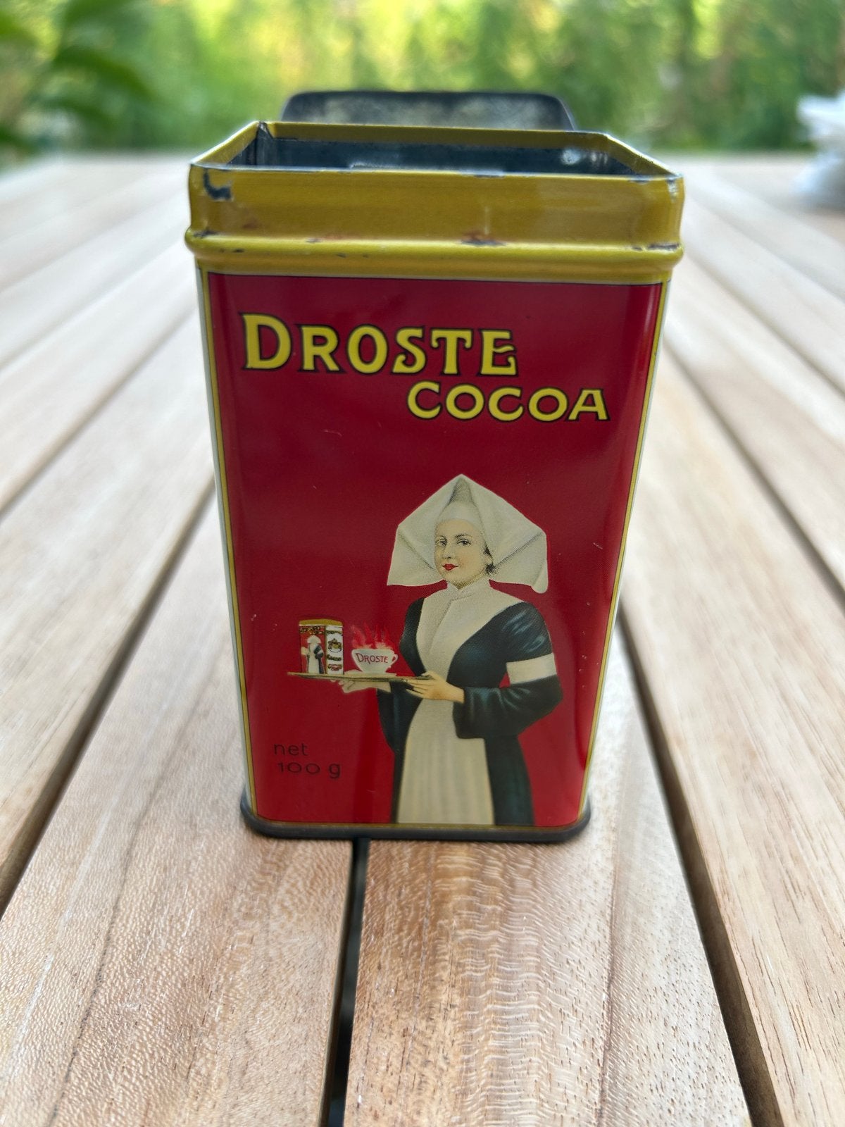 Vintage Droste Cacao blikken - Set van 3, Verzamelen, Blikken, Ophalen of Verzenden, Gebruikt, Overige, Droste