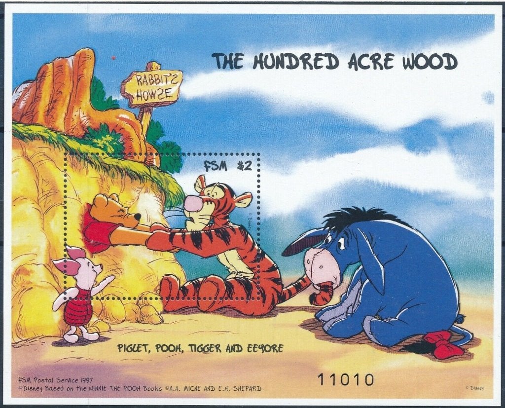 Micronesie Winnie Pooh Iejoor Walt Disney Mickey Donald MNH, Postzegels en Munten, Verzenden, Postfris, Oost-Azië