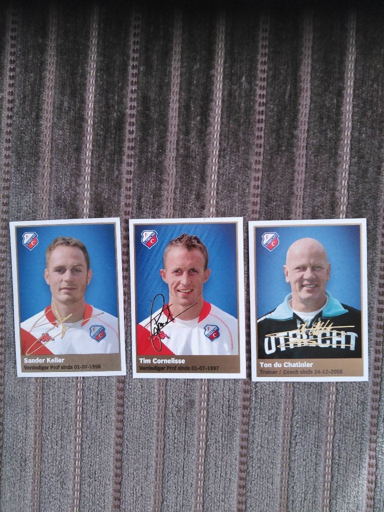 3 plaatjes - FC Utrecht, Ophalen of Verzenden, Zo goed als nieuw, F.C. Utrecht, Poster, Plaatje of Sticker