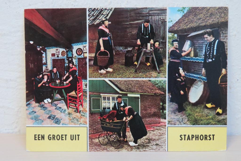 Een groet uit Staphorst, Ophalen of Verzenden, 1940 tot 1960, Gelopen, Overijssel