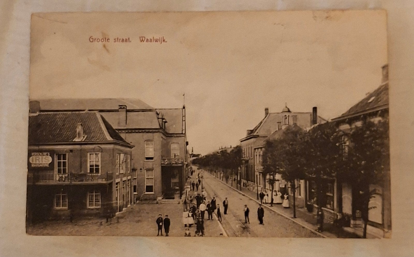 gelopen kaart 1908  Waalwijk  Groote straat, Verzamelen, Ophalen of Verzenden, Voor 1920, Noord-Brabant