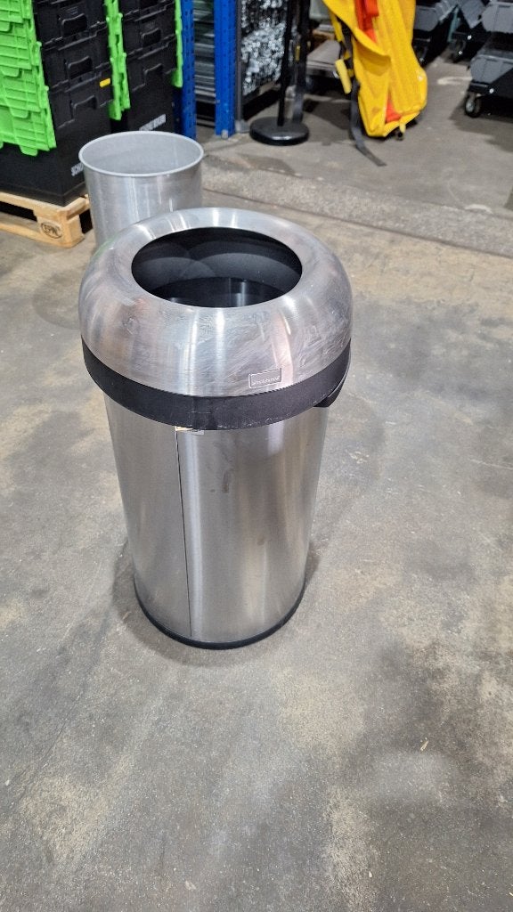 prullenbak afvalbak Horeca, Ophalen, Gebruikt, 40 liter of meer, Rvs