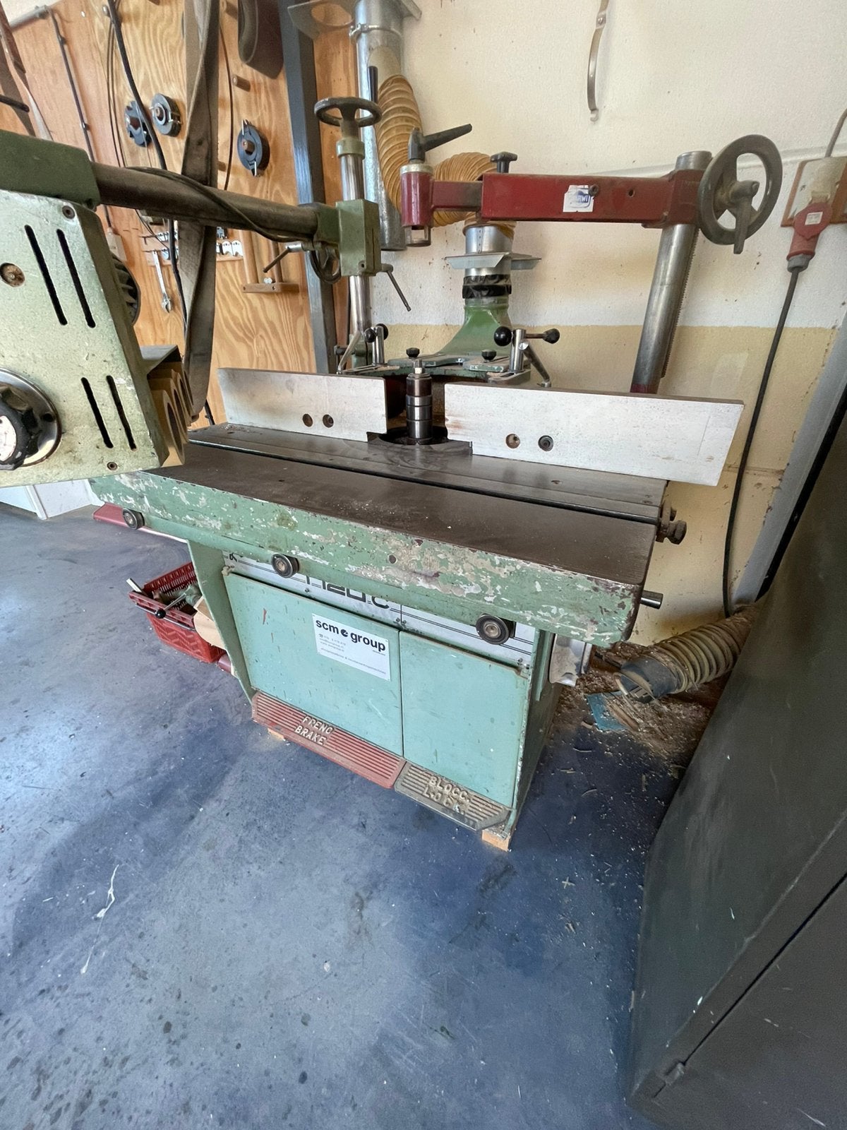 Scm T 120 freesmachine 40mm as, Ophalen, Zo goed als nieuw, Elektrisch, Overige soorten