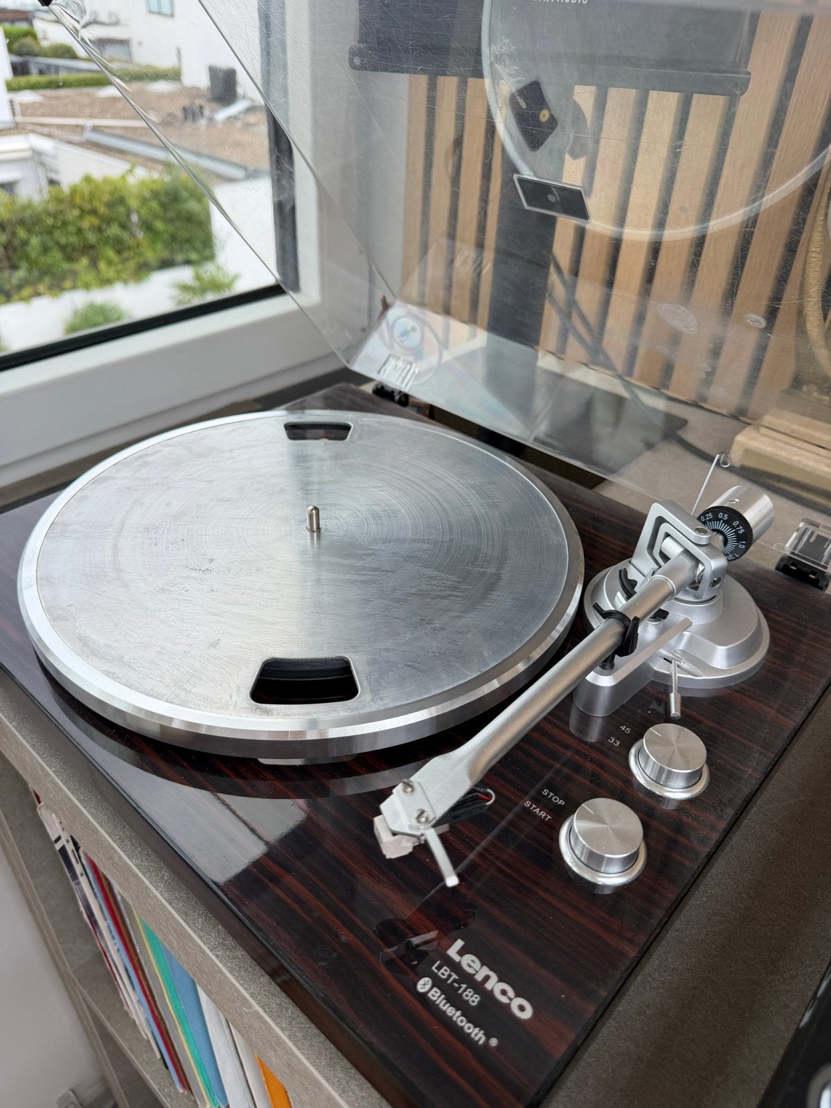 Lenco LBT-188 Bluetooth Platenspeler - Zo goed als nieuw, Zo goed als nieuw, USB-aansluiting, Platenspeler, Ophalen