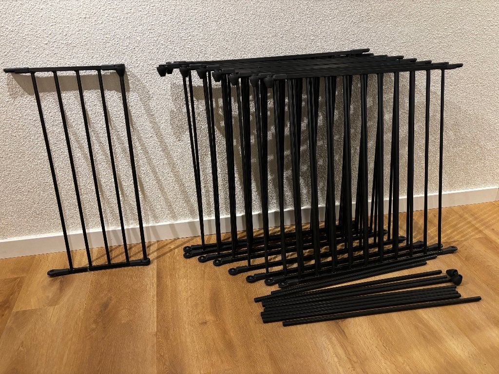 Zwart metalen veiligheidshekje voor kinderen, Ophalen, Overige typen, Zo goed als nieuw, Metaal of IJzer