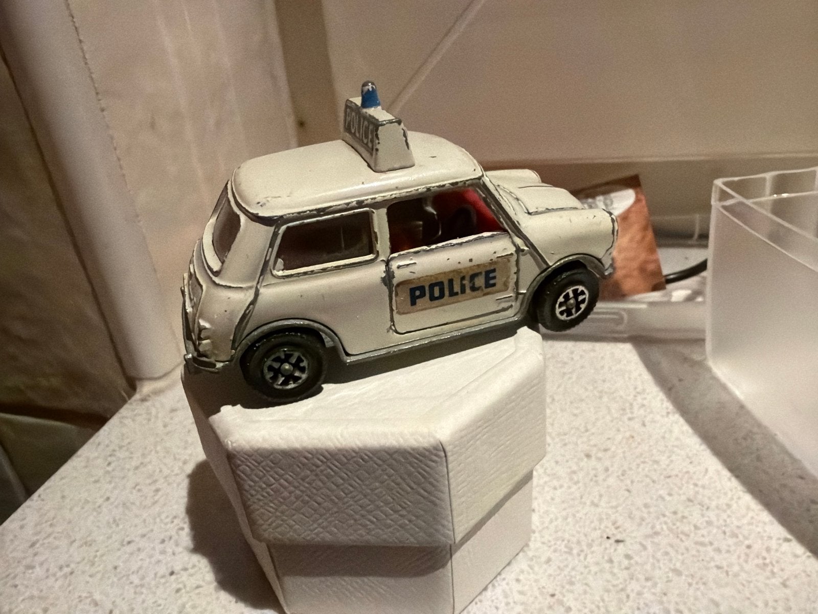 Dinky Toys 1/43 Austin Mini Politieauto, F, Gebruikt, Auto, Dinky Toys