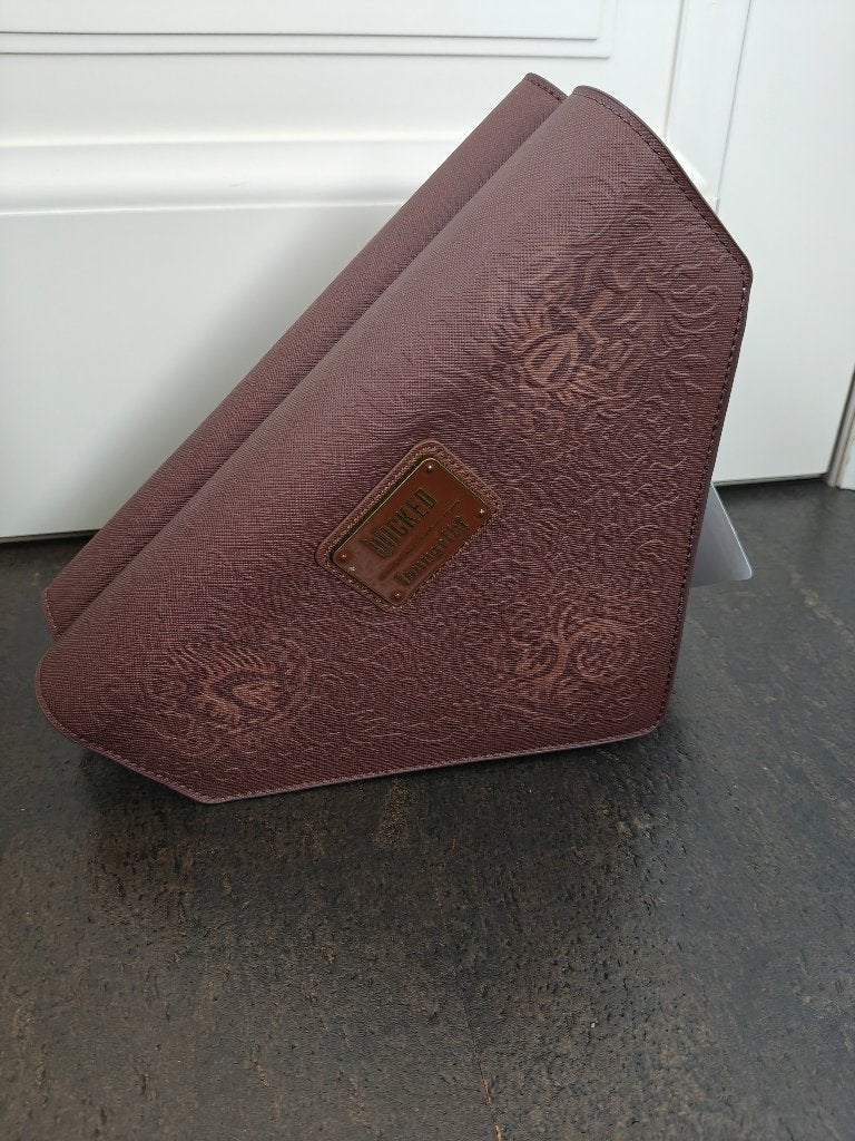 loungefly wicked elphaba grimoire boek crossbody handtas, Ophalen of Verzenden, Nieuw, Bruin, Handtas