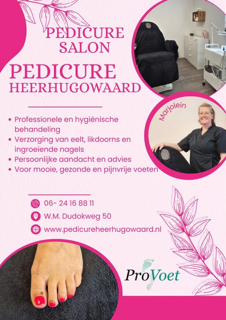 Pedicure behandeling Heerhugowaard, Ophalen