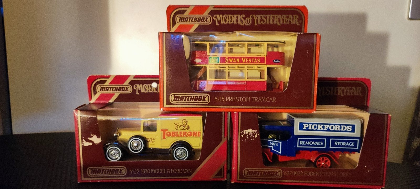 3x Matchbox Models of Yesteryear – Vintage Set (In Originele, Ophalen of Verzenden, Bus of Vrachtwagen, Matchbox