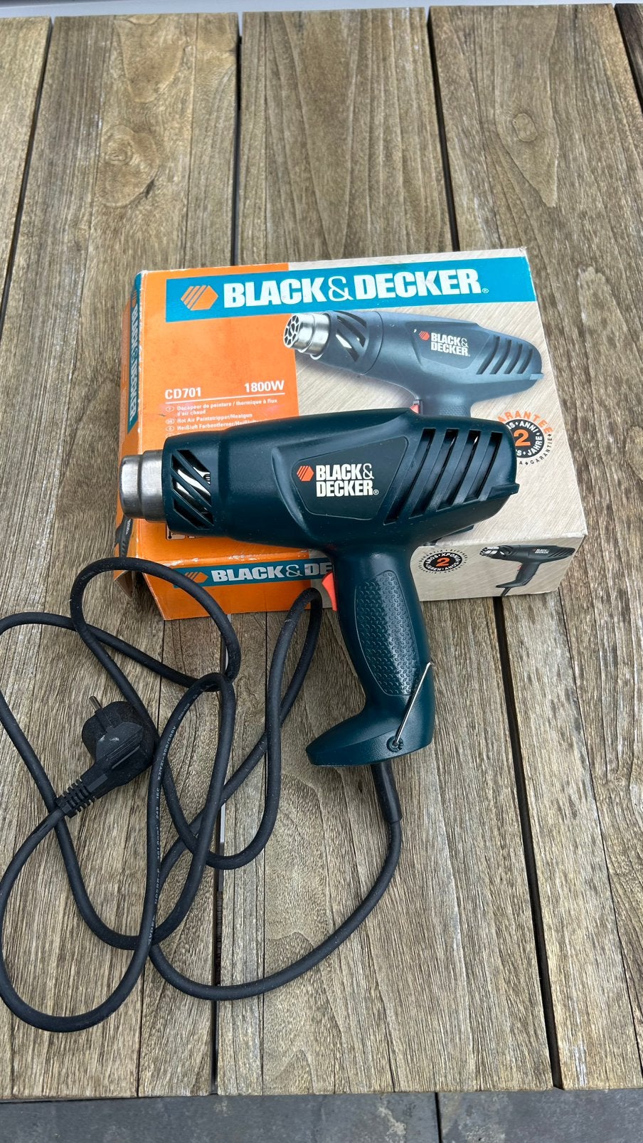 Heteluchtpistool black & decker, Ophalen of Verzenden, Zo goed als nieuw, Overige typen