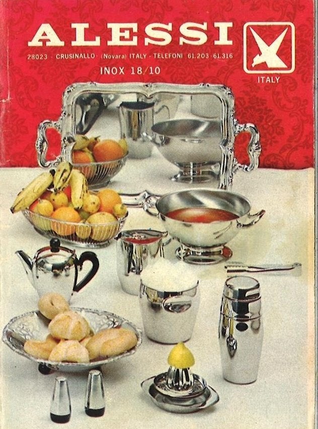 Vintage Alessi  verzameling collectie  schalen mod 825, Ophalen, Zilver, Alessi, Overige materialen