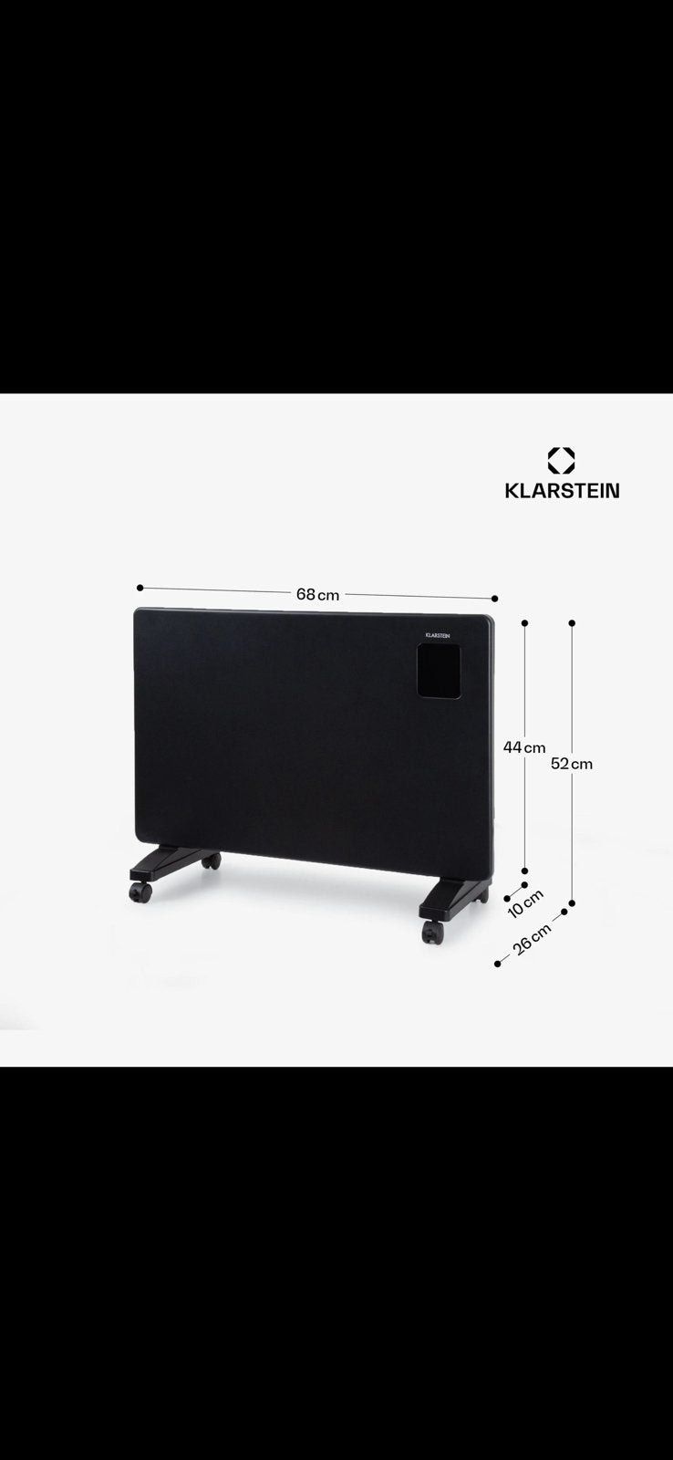 Klarstein Bansin Smart 1500W Convector, Ophalen, Zo goed als nieuw, Radiator, 30 tot 80 cm