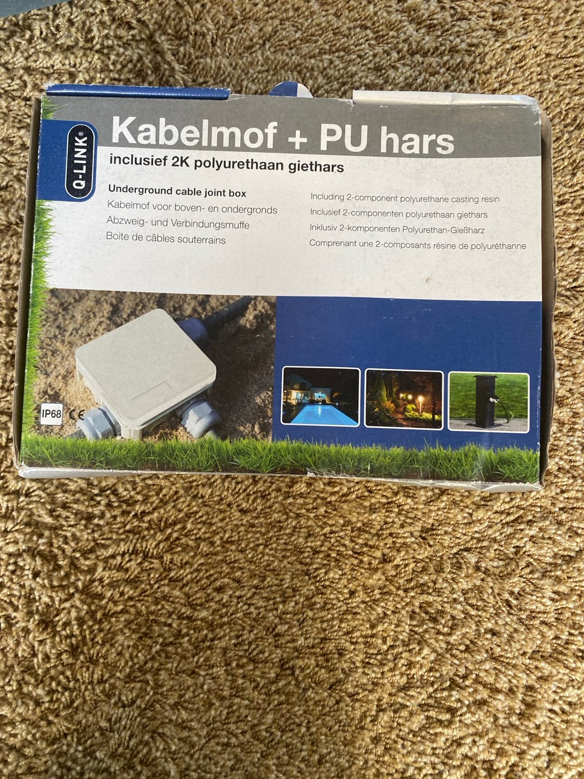 Q-Link Kabelmof + PU hars - Waterdichte kabelverbinding, Ophalen, Nieuw, Overige merken, Overige typen