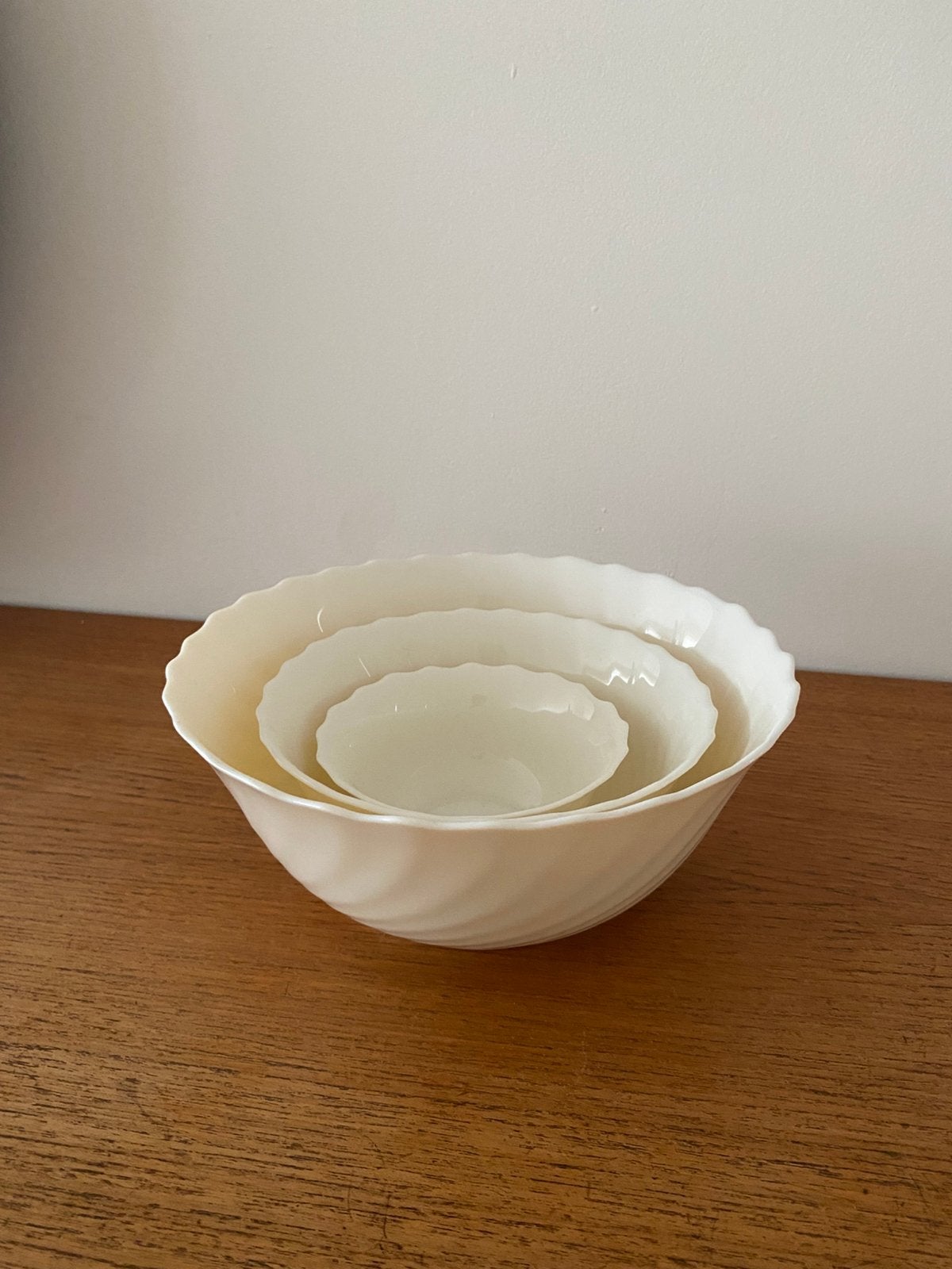 Vintage Arcopal schalen set, France, Ophalen of Verzenden, Overige stijlen, Glas, Schaal of Schalen