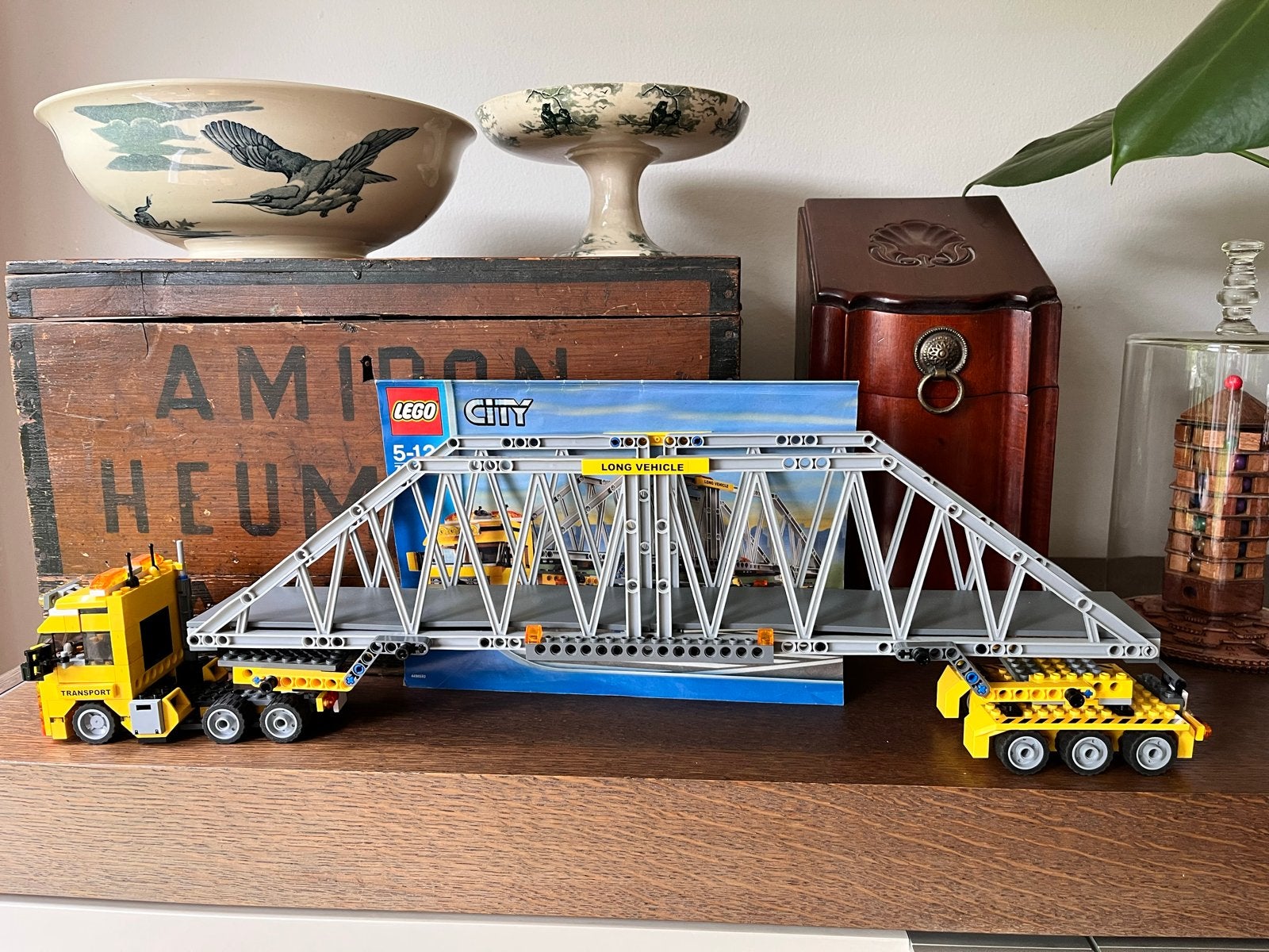 Lego City 7900: Zware Transport Truck met Brug, Lego, Ophalen of Verzenden, Compleet, Complete set