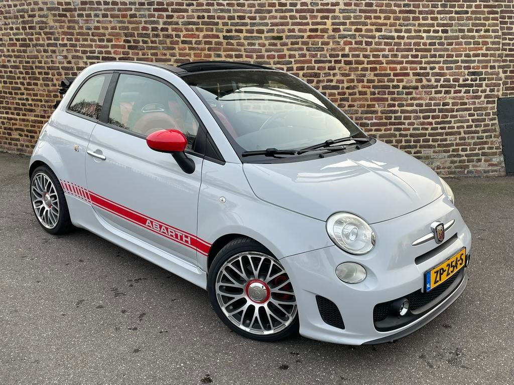 Fiat 500 Cabrio Abarth 135pk | nieuwe riem+apk | z.g. Onderh, Voorwielaandrijving, 40 €/maand, 4 cilinders, Cabriolet