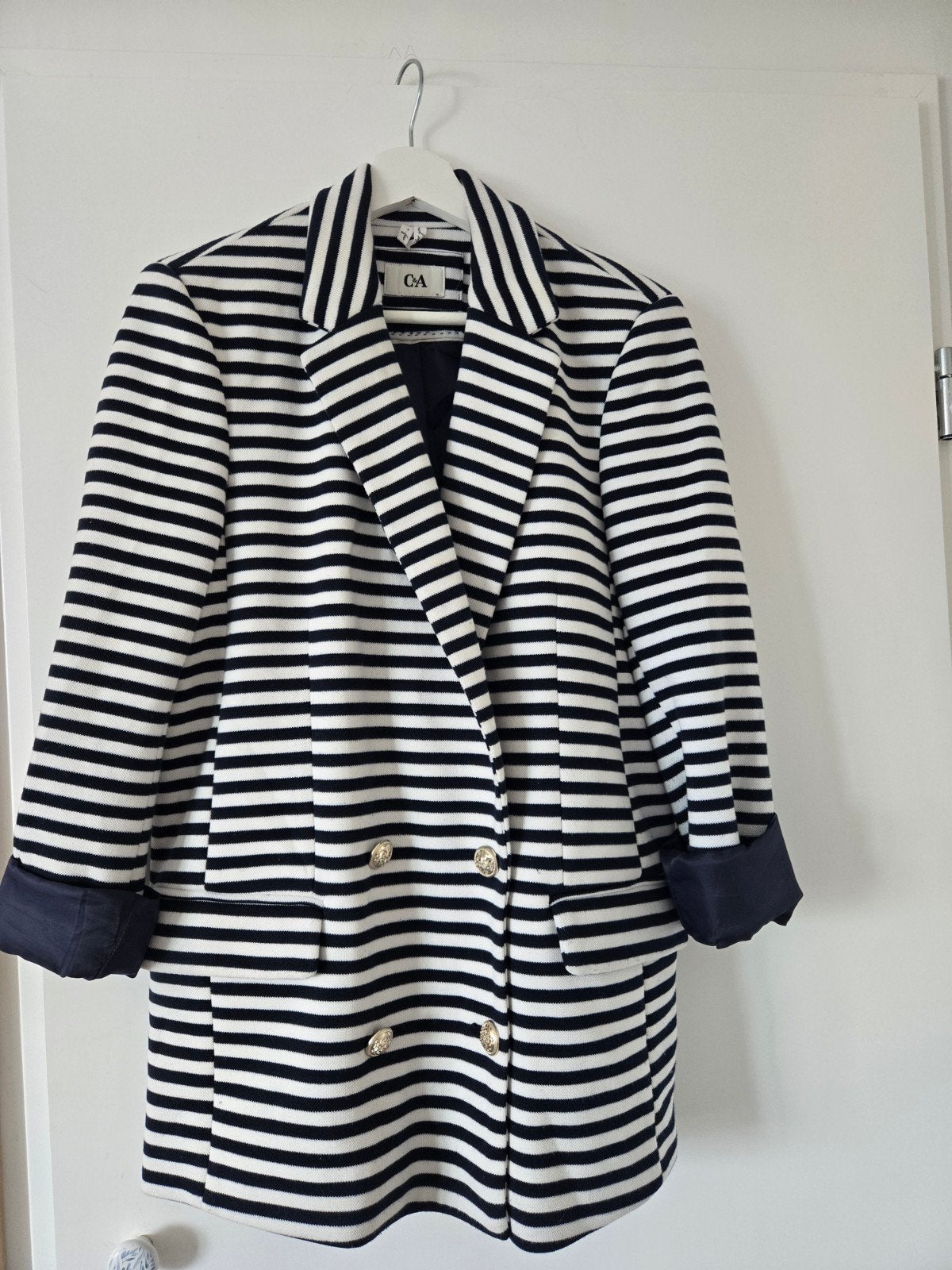 C&A Gestreepte Blazer Maat 34 (XS), Blauw, Ophalen of Verzenden, Zo goed als nieuw, Maat 34 (XS) of kleiner