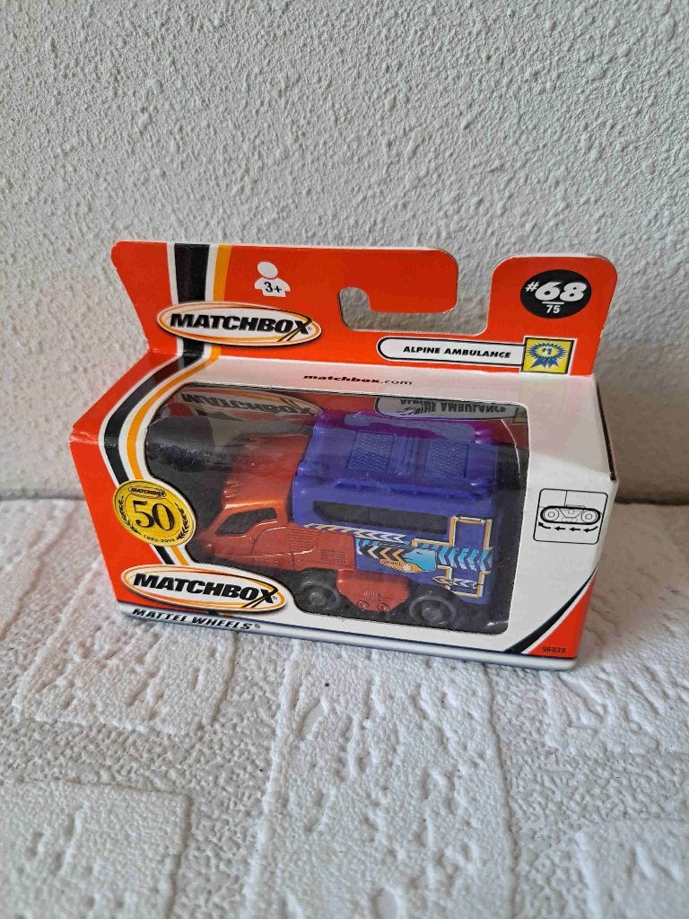 Matchbox Alpine Ambulance #68 - 50 Jaar Jubileum, Ophalen of Verzenden, Nieuw, Bus of Vrachtwagen