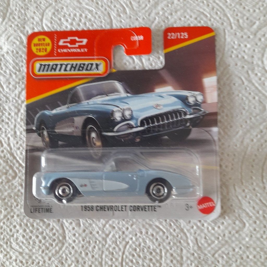 Matchbox 1958 Chevrolette Corvette, Ophalen of Verzenden, Nieuw, Auto
